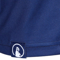 Мужское теннисное поло Quiet Please Retro Stripe Long Sleeve Men - Blue