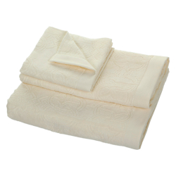 Набор полотенец 2 шт Roberto Cavalli Logo кремовый