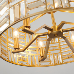 Люстра Cloyd MOVILLE C6 / Ø65 см - латунь (арт.10695)