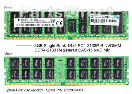 Модуль памяти HPE 782692-B21 HP 8-GB (1x8GB) SDRAM NVDIMM
