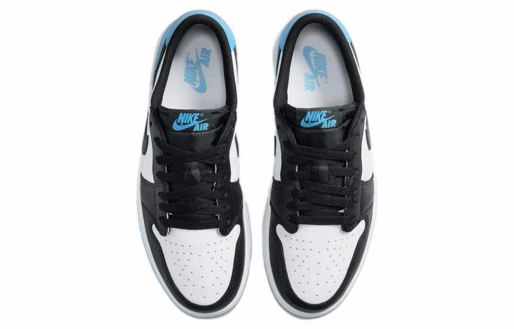 Кроссовки Jordan Air Jordan 1 Og "Black Blue Toe" (Женская размерная сетка)