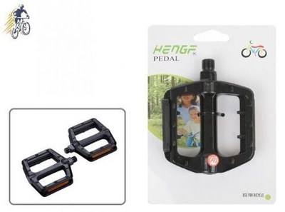 Педали платформенные (комплект 2 шт.) 9/16", 109x97 мм, алюминий, H-FENG, NF-601 (черный, RPENF60100