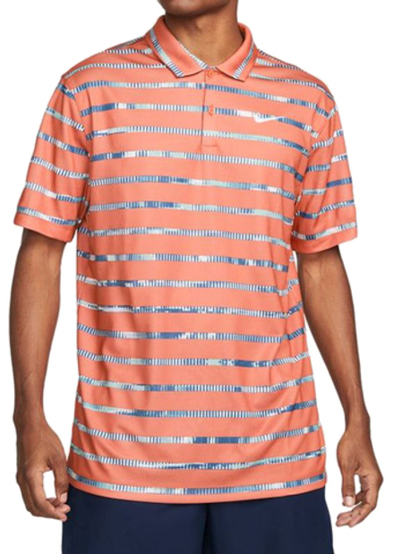 Теннисное поло Nike Dri-Fit Graphic Polo M - madder root/white - Orange
