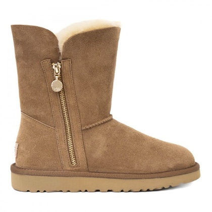 UGG Bailey Zip Short Chestnut
