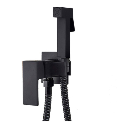 62206-C Комплект встраива. для биде (КВАДРАТ.,ЧЕРНЫЙ)  HANSEN (10/1шт)