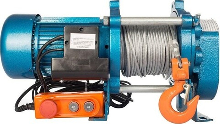 Лебедка электрическая TOR ЛЭК-1000 (KCD) 1000 кг, 380V, канат 100 м 1002133 1002133