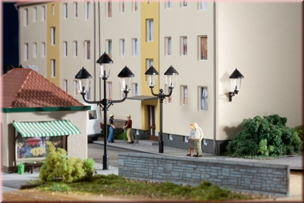 Парковые фонари и бра - 6шт, (H0/TT)