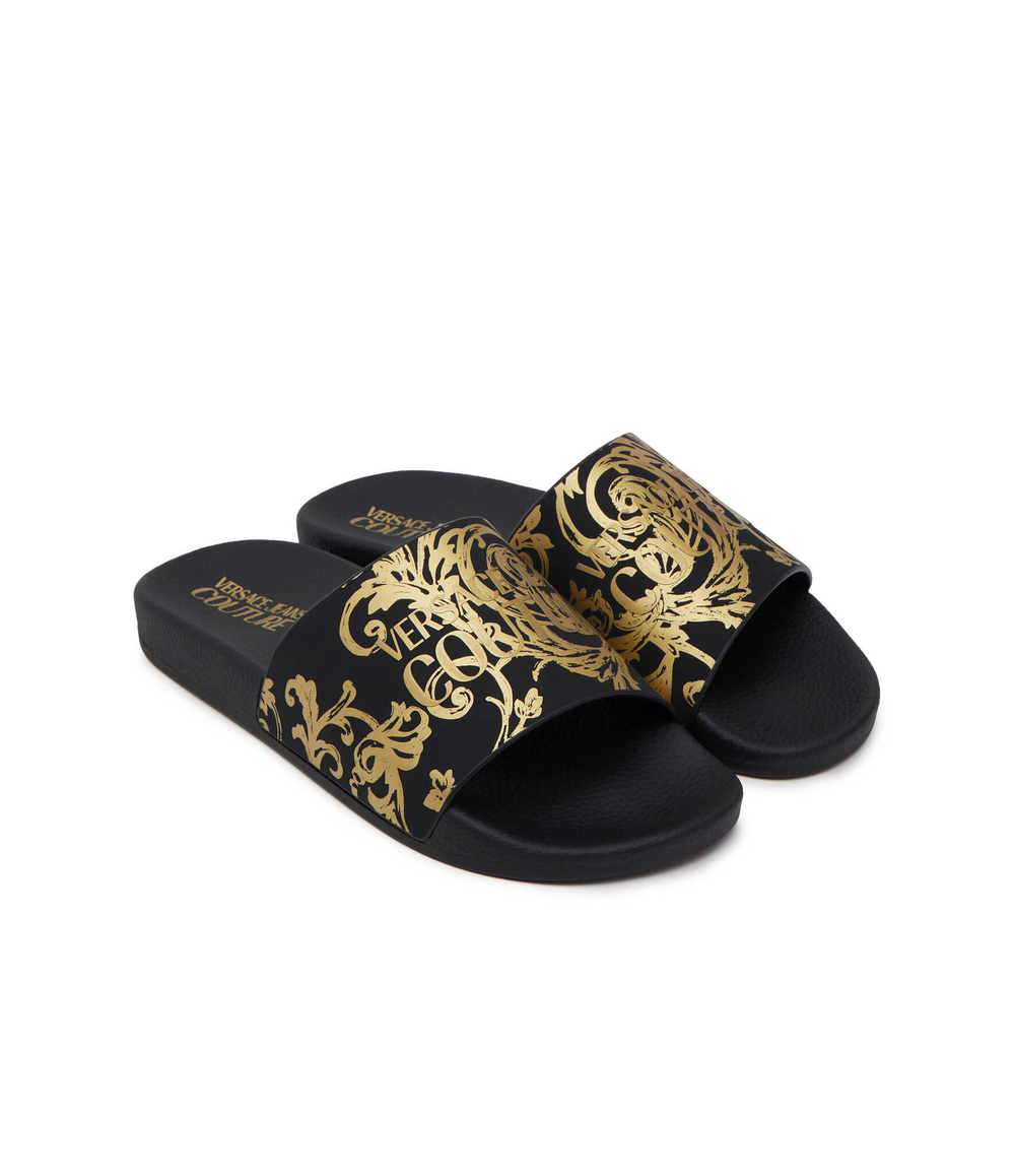 Шлепанцы Versace Jeans Couture - черный(76VA3SQ3ZS365)