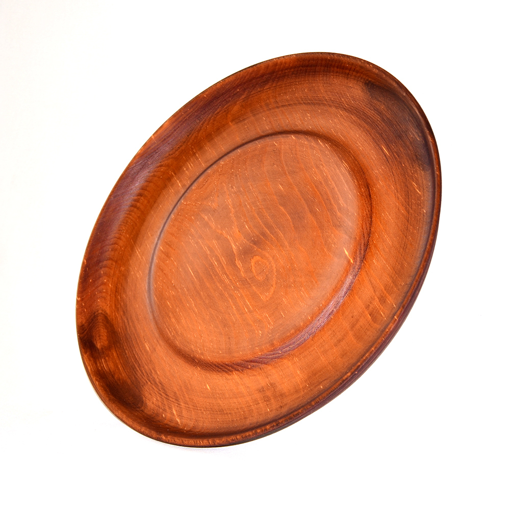 Деревянная тарелка Art of Siberia из дерева сибирский кедр 350 мм. T18