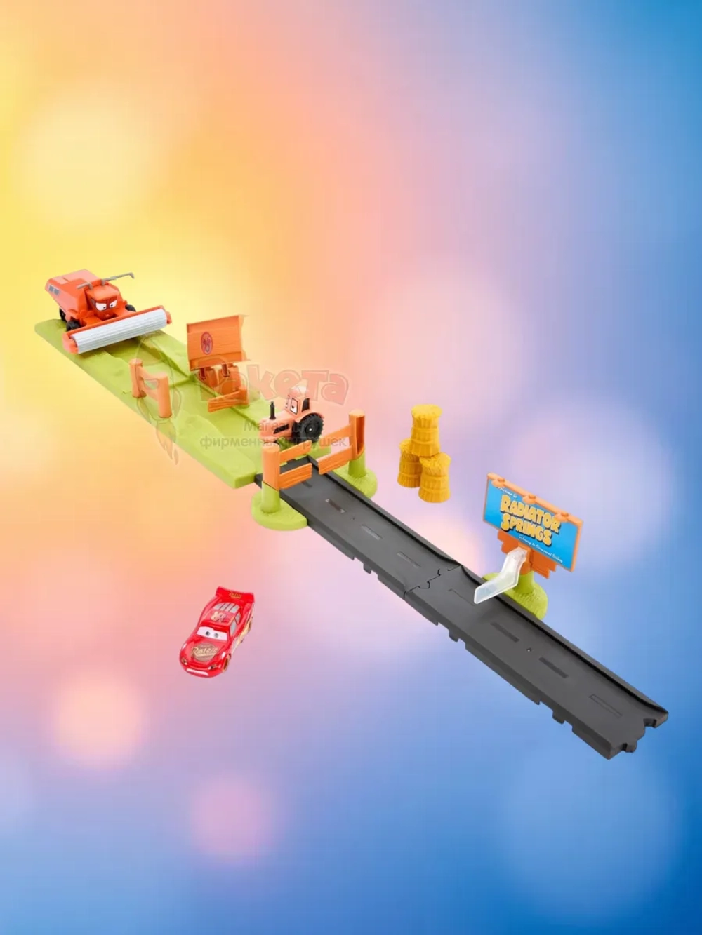 Трек Disney Cars Побег Фрэнка и гонки с трюками HRX48