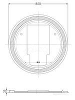 Зеркало AQUATON Анелло 85 1A260802AK010