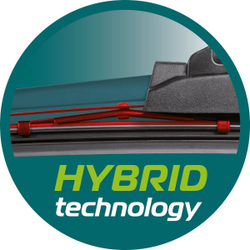 Щетка стеклоочистителя Heyner, Hybrid, гибридная, 65 см/26", 036 000