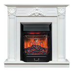 Каминокомплект Real Flame Stefania WT-F614 с очагом Majestic Lux Black RC