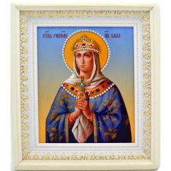 Икона святой Ольги ручной работы.