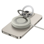 Беспроводная зарядка Baseus Simple Mini4 Magnetic Wireless Charging Stand Qi2 15W (MagSafe) - Galaxy Titanium Gold