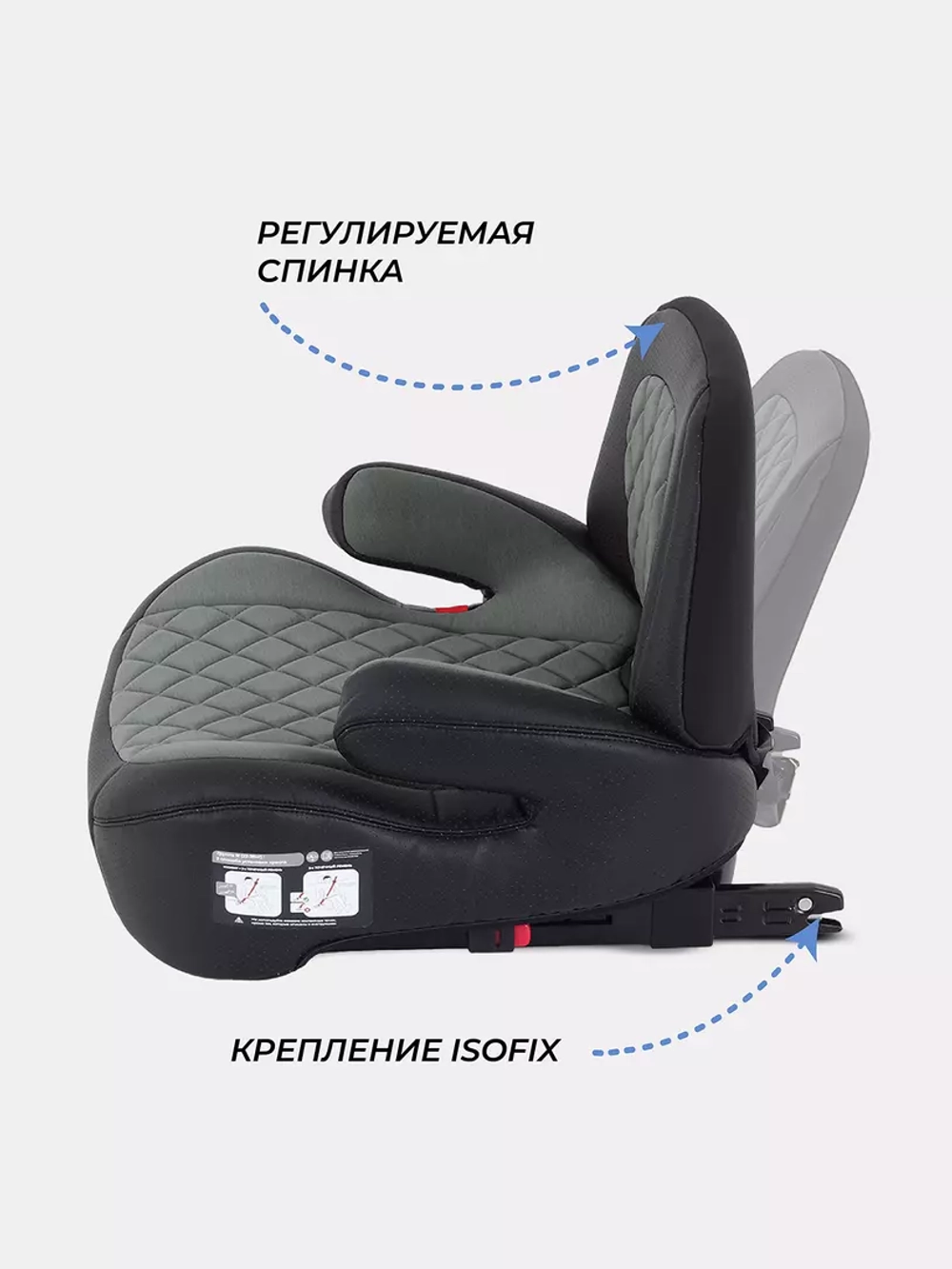 Автокресло RANT AY313 "TURBO PRO" Isofix (Green) группа 3 (22-36 кг)