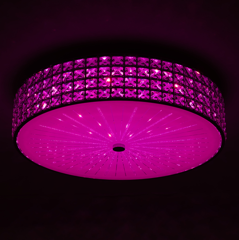 Citilux Портал CL32418G1 LED RGB Люстра хрустальная с пультом Хром