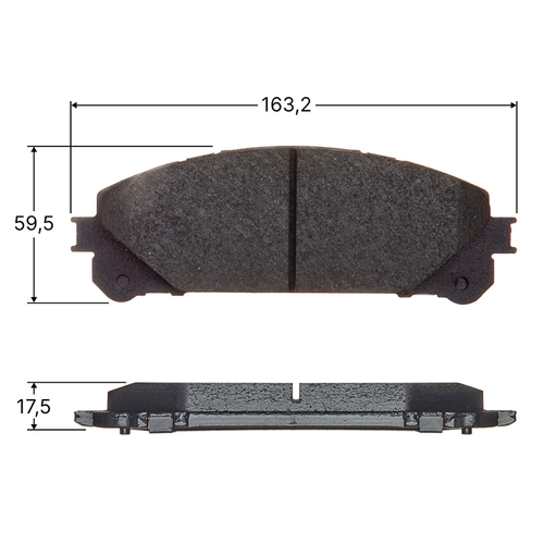 Колодки тормозные дисковые Avantech передние (противоскрипная пластина в компл.) AV1115