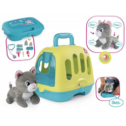 Smoby - переноска для кошек 2в1 + мяукающий кот 340302