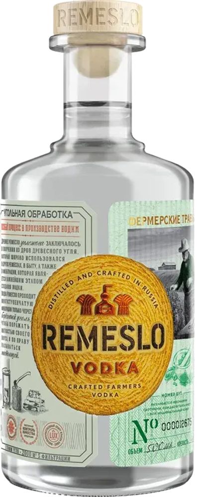Водка Ремесло Фермера на Травах