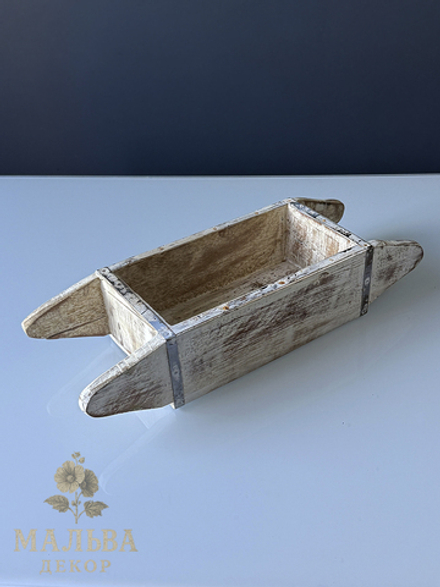 Ящик для цветов декоративный "Брик" деревянный CAMPO Home & Garden 39x14x8 см