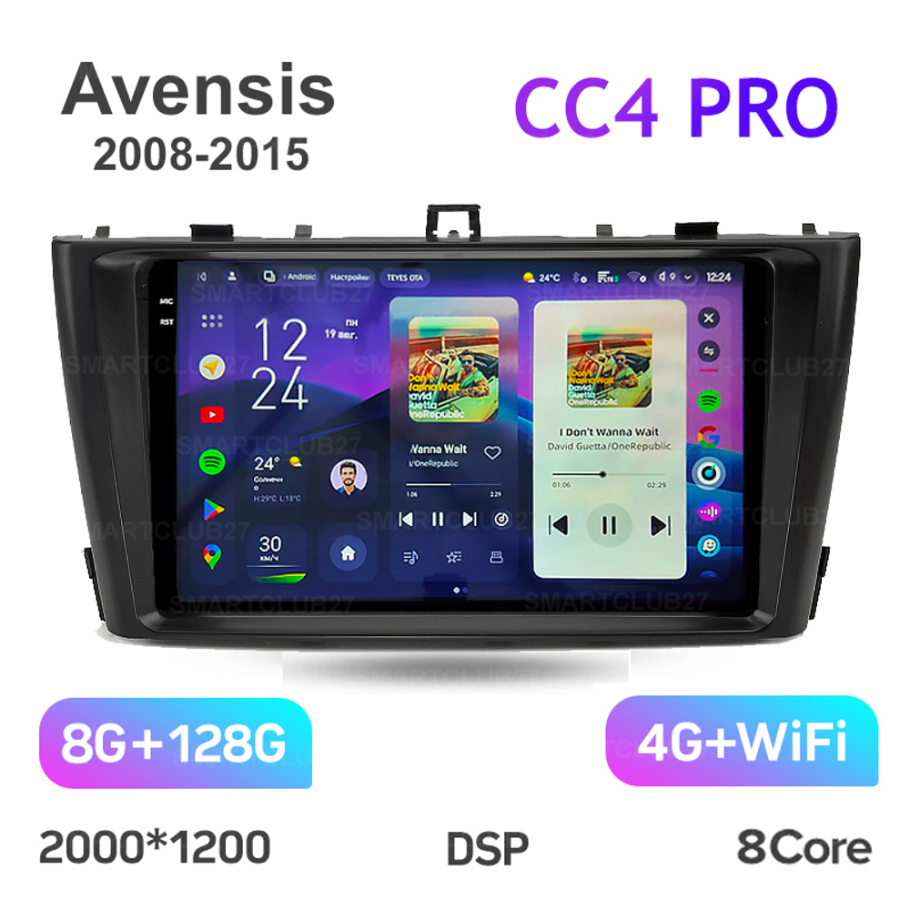 Teyes CC4 Pro 9" для Toyota Avensis 2008-2015