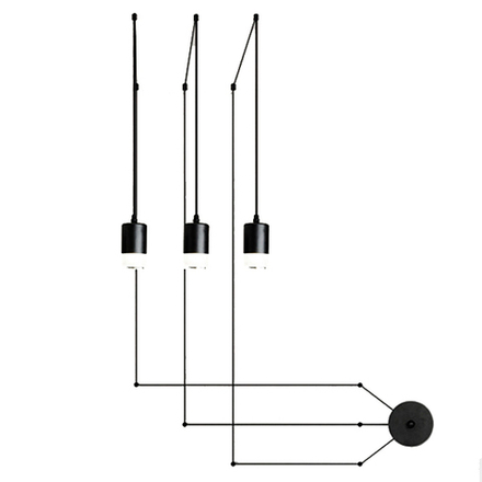 Wall design lamp  Wireflow 3 by Vibia