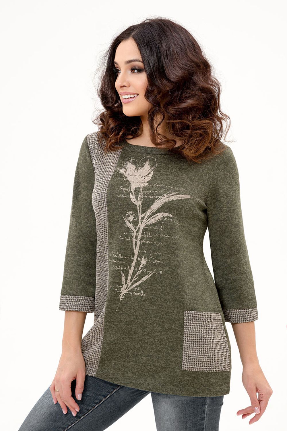 Туника Мартина (48-56) Serenada пихтовый (Акция)