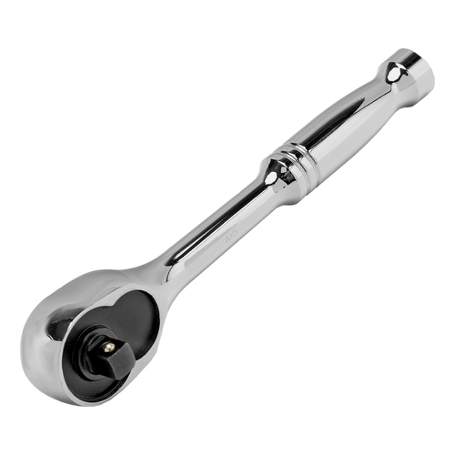 Ключ-трещотка 1/4", CrV, 120 зубьев, цельнометаллический, хром Gross