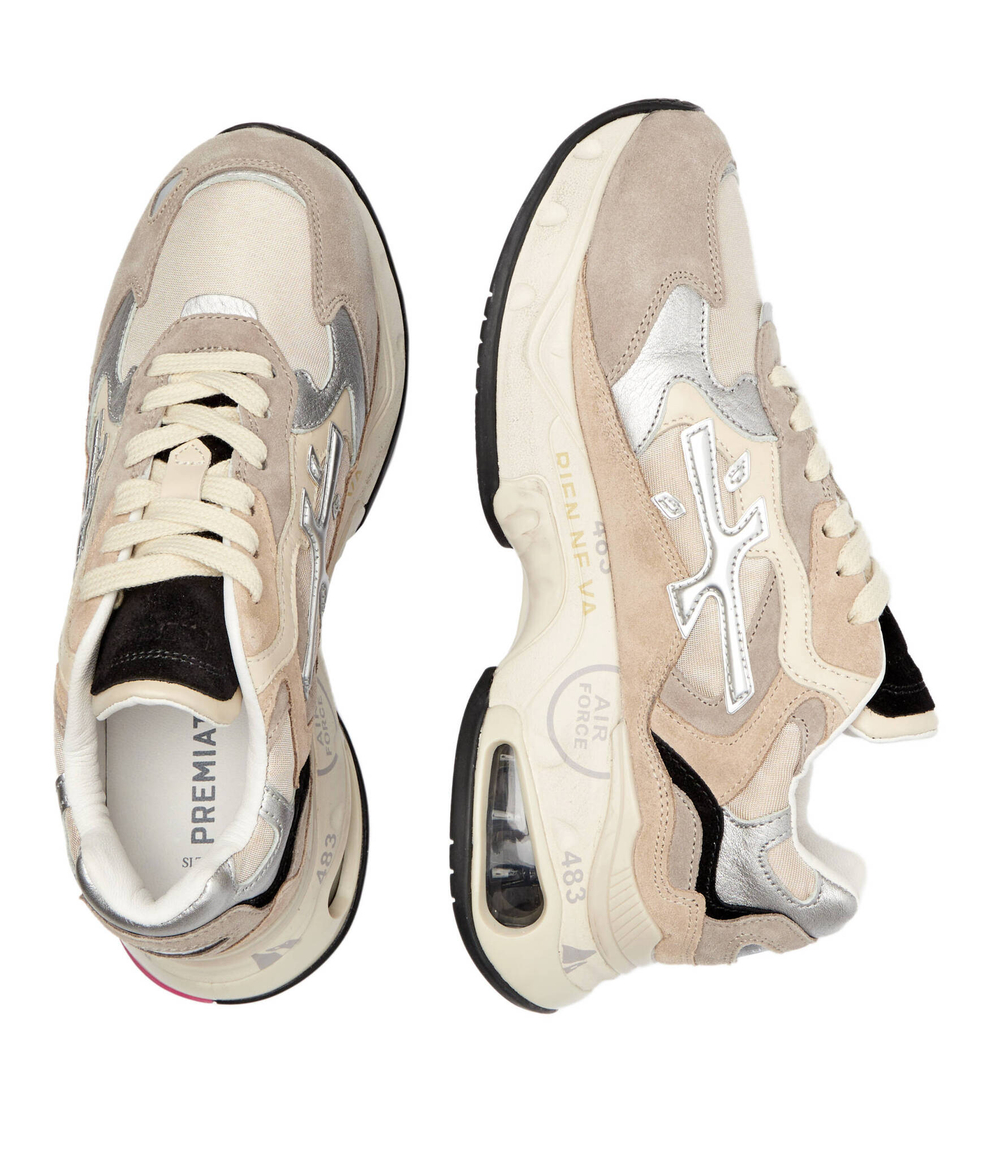 Кожаные кроссовки sharkyd Premiata - бежевый(SHARKYD)