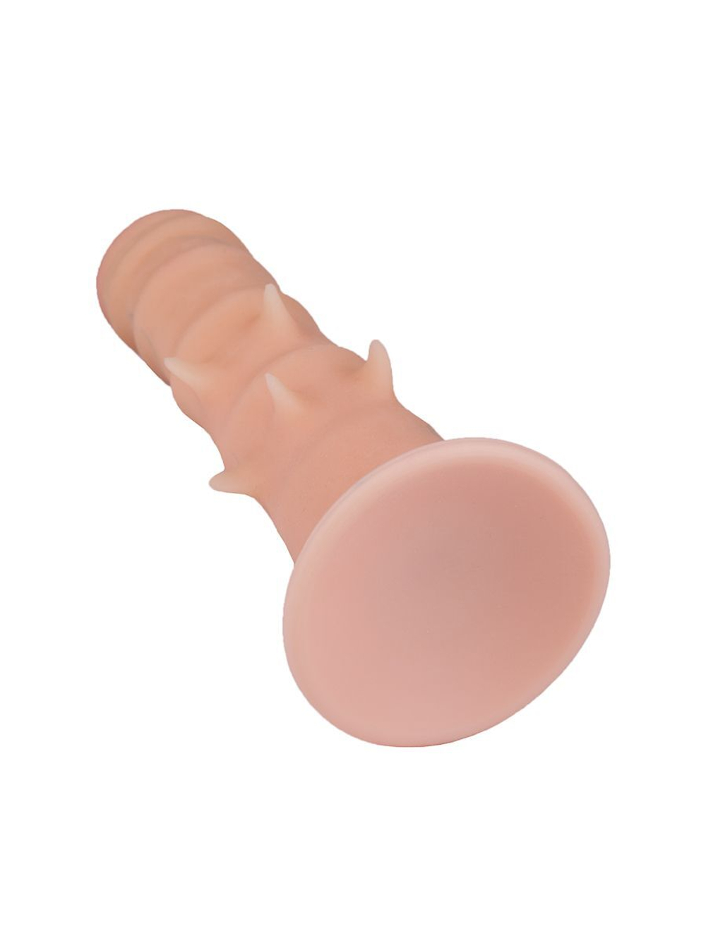 Фаллоимитатор REAL Standard с шипами - 21 см. (Цвет: телесный)