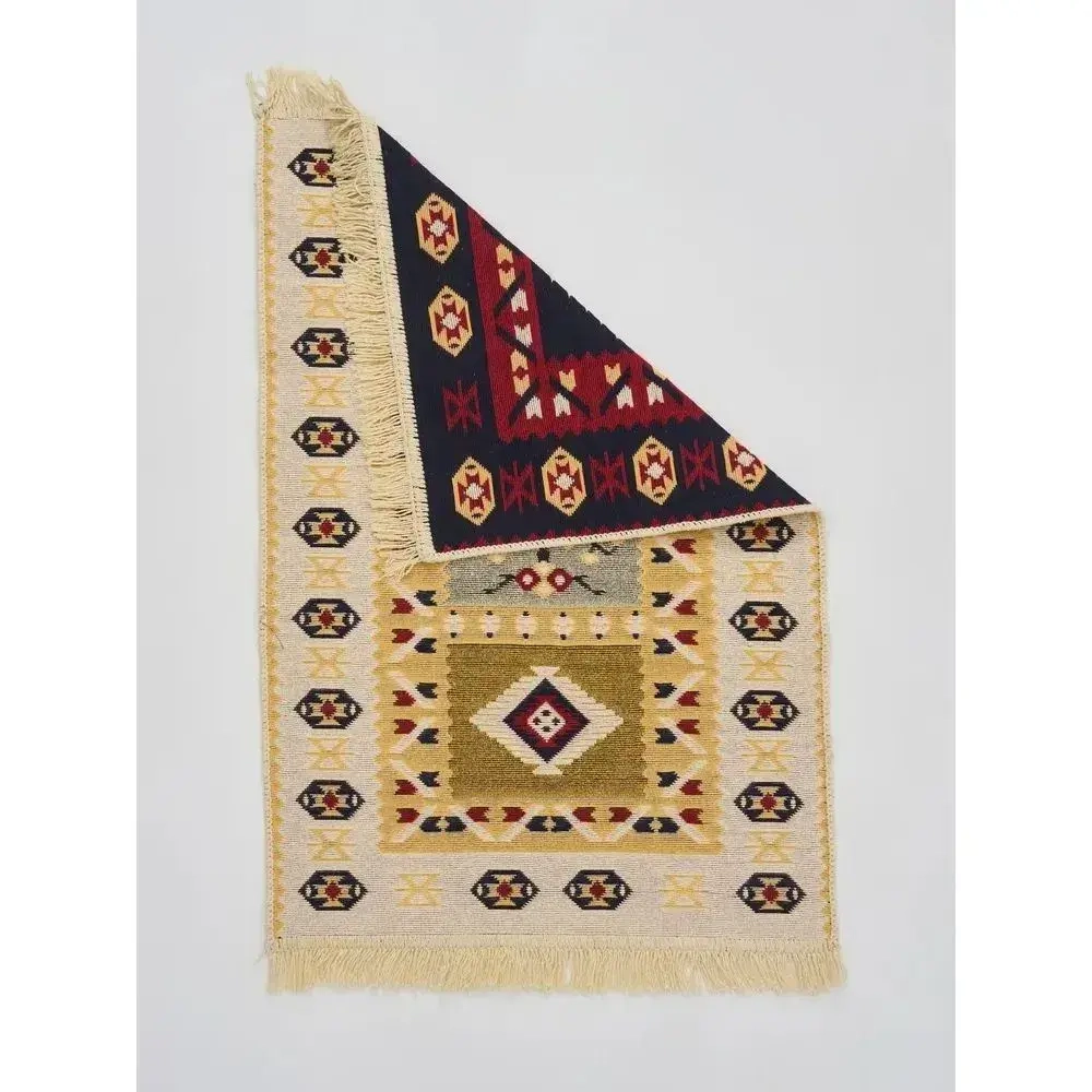Коврик Kilim GOLD 60x120 бежевый-красный, Турция U57231КР