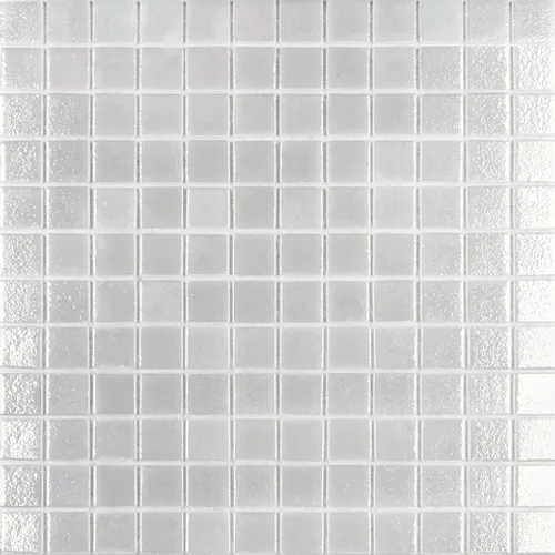 Стеклянная мозаика Shell № 563 White 25x25 (на сетке)