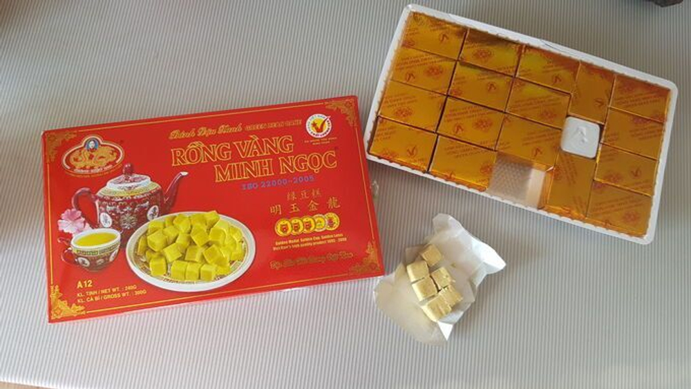 Халва из зеленых бобов мунг (маша), 240 г, Rong Vang Minh Ngoc, Вьетнам