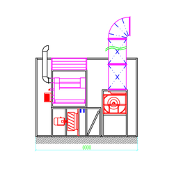 WDK-510M Пост подготовки с двумя полосами решёток для монтажа на приямок, с функией подогрева