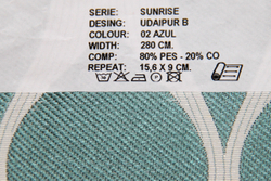 Жаккард Sunrise Udaipur B 02 Azul (Санрайс Удайпур Азул)