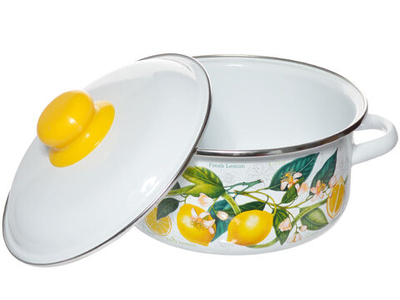 Набор кастрюль "Лимоны в цвету" №05