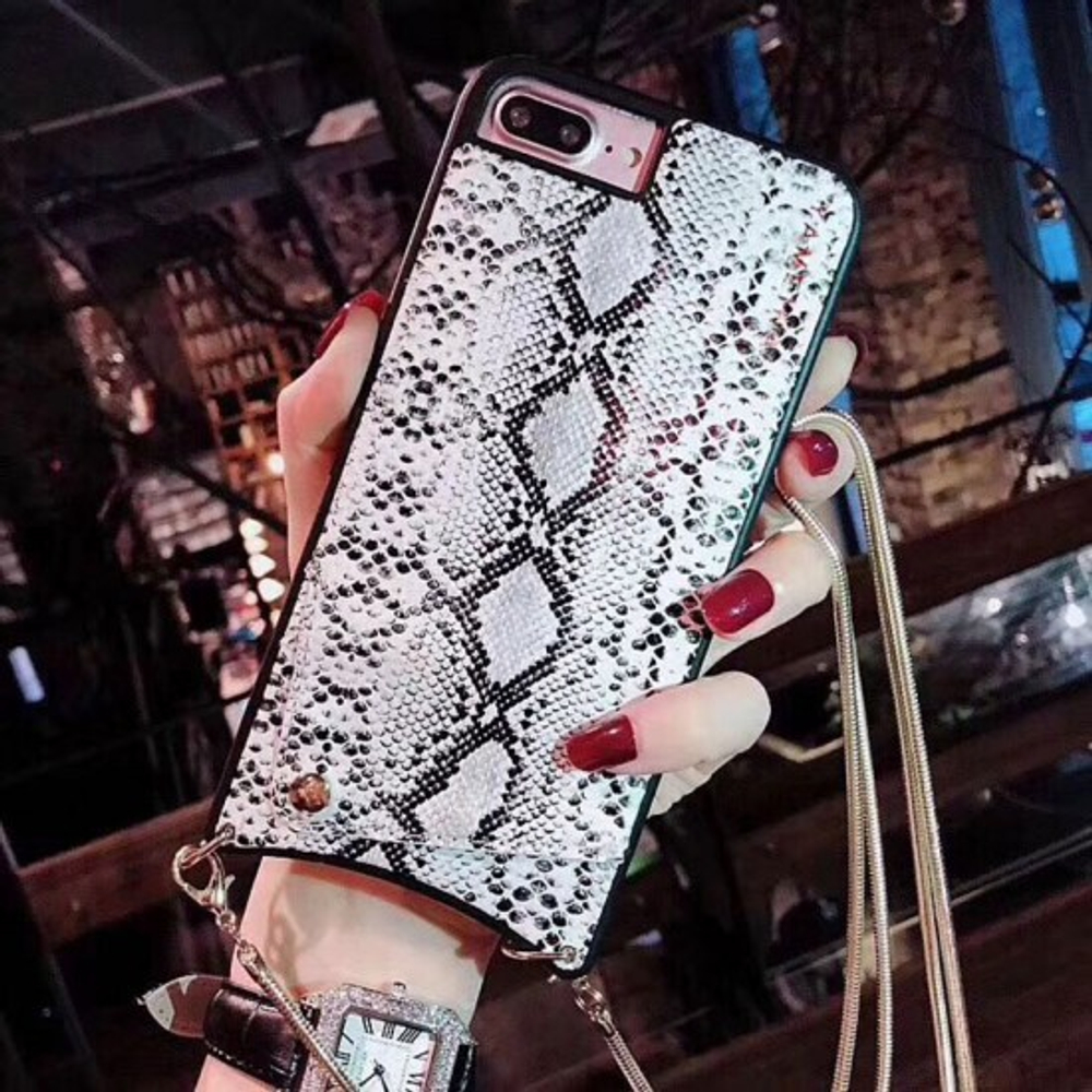 Чехол c цепочкой для iPhone 7 Plus/8 Plus, 010792 Черный