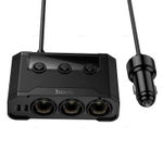 Hoco Z64 Anshun 240W авто зарядное устройство с дисплеем 3-в-1 (2C2A) (black)