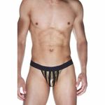 Мужские трусы тонги черно-золотистые La Blinque LB15563