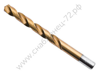 Сверло по мет. 12,2мм титан 4шт бокс профи Атака