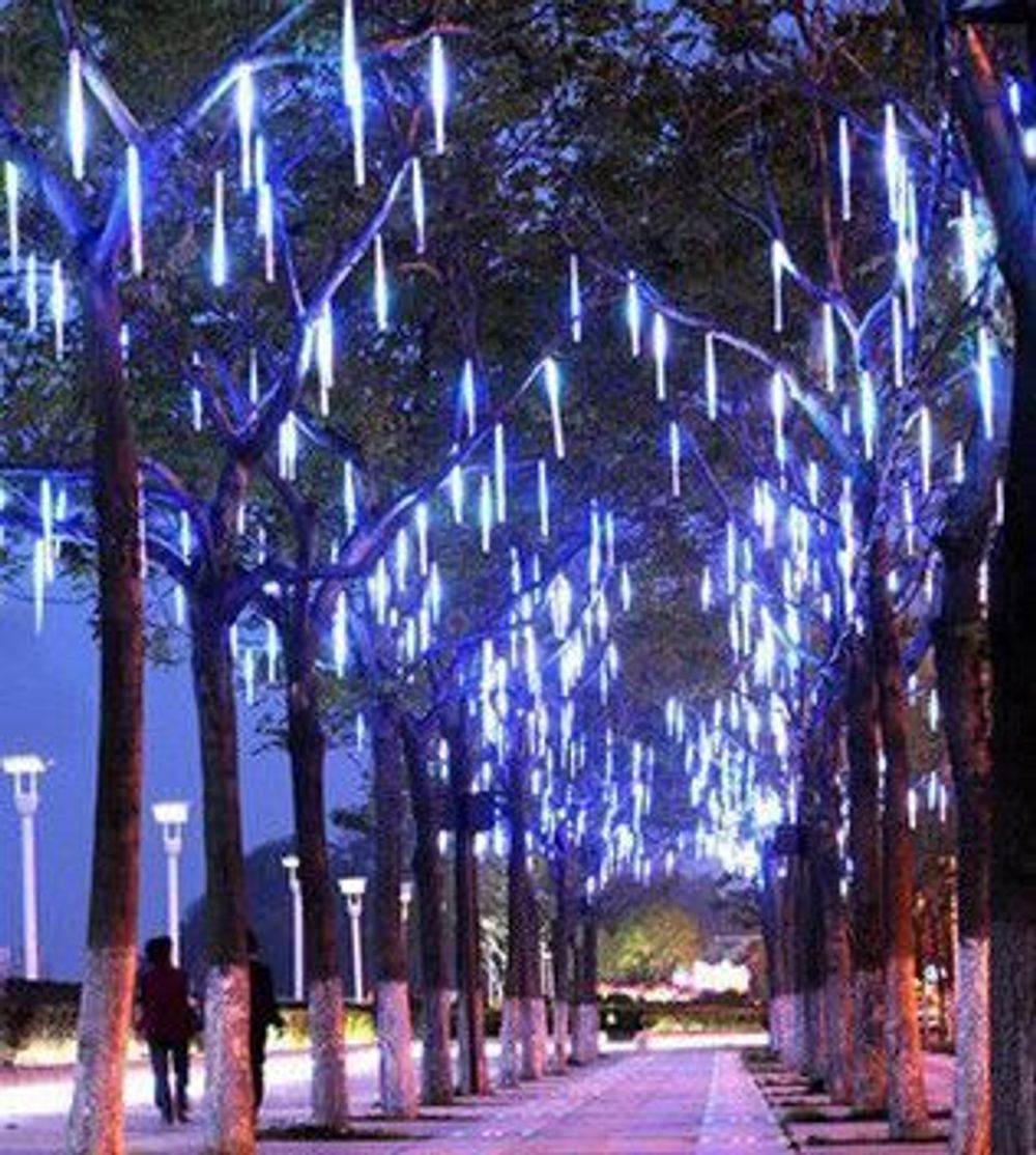 Уличная Гирлянда: холодный белый "Тающие сосульки" для елок от 3 до 19 м