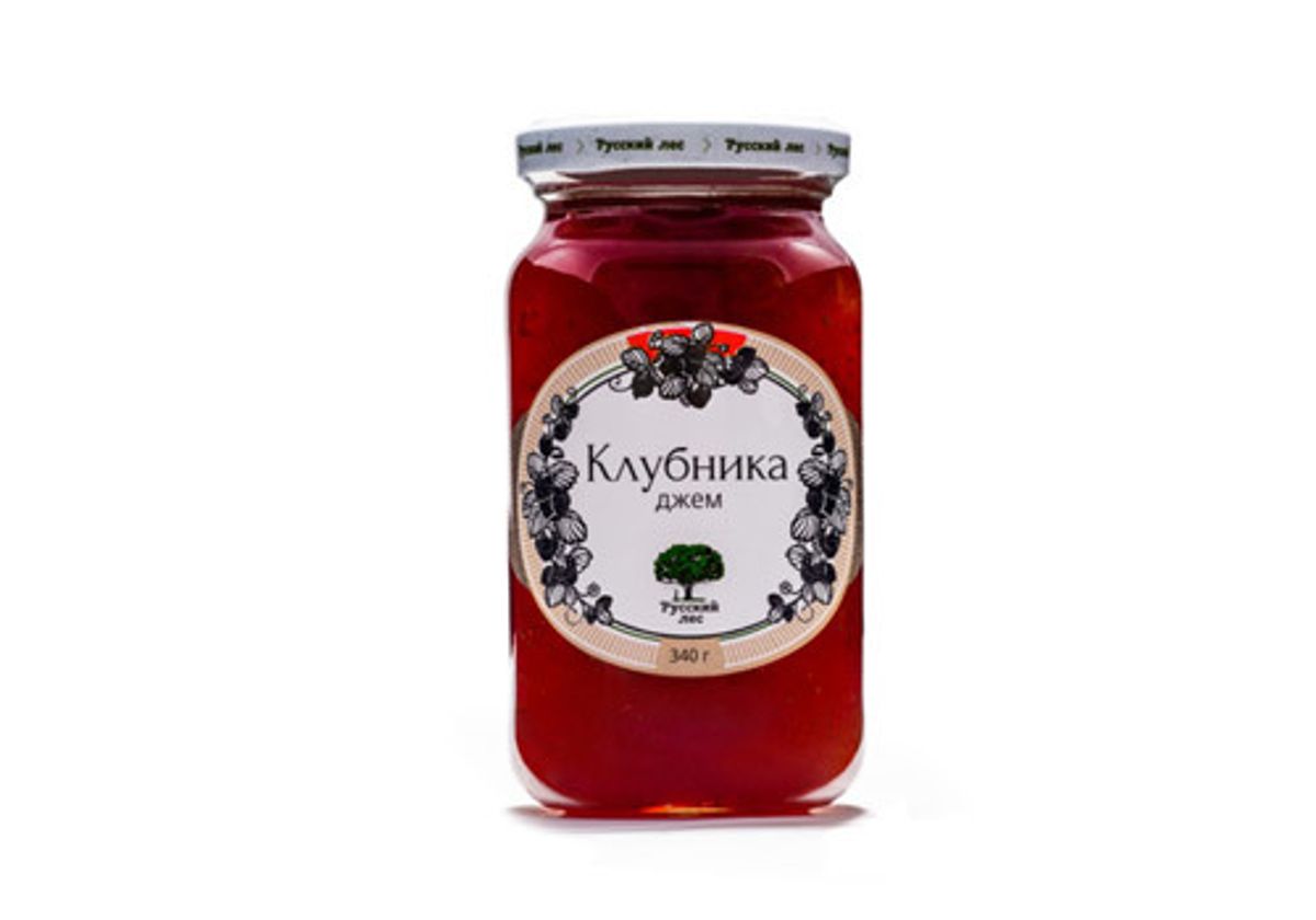 Джем "Русский лес" клубника, 340г