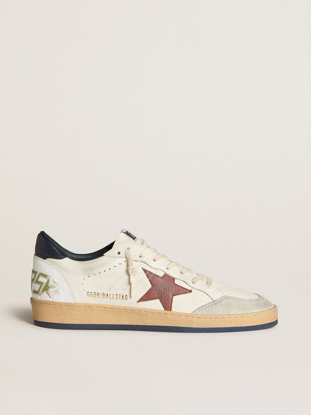 Men’s Ball Star in nappa with brown nubuck star and nappa heel tab