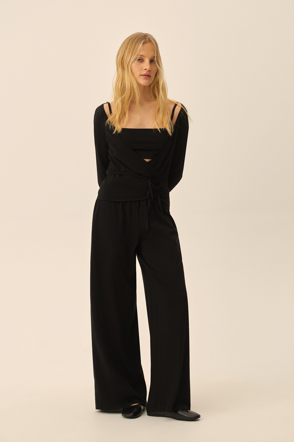 Кардиган и топ трикотажный (Ballet princess), черный