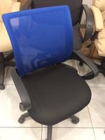 Кресло Премьер-5 (S) сетка синий металлик/черная