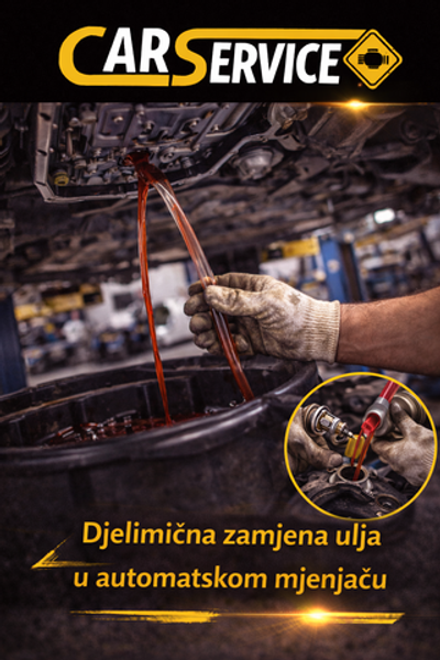 Djelimična zamjena ulja u automatskom mjenjaču (Bez skidanja kartera)