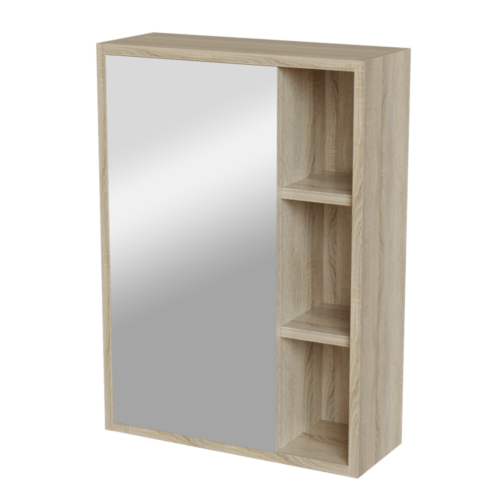 Зеркальный шкаф МИЛТОН-50 Дуб сонома (ЛДСП)