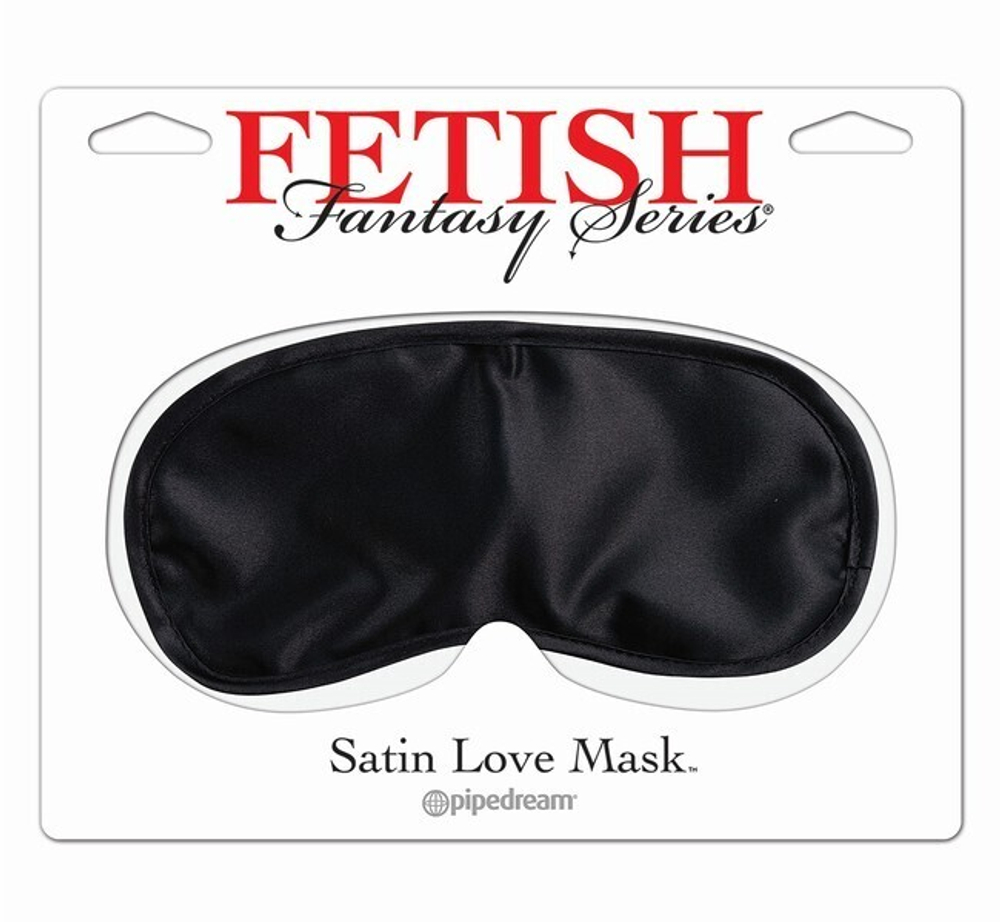 Маска на глаза из полиэстера Fetish Fantasy Series Satin Love Mask (Цвет: черный)