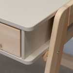 Письменный стол 2 ящика Чек, бежевый МДФ